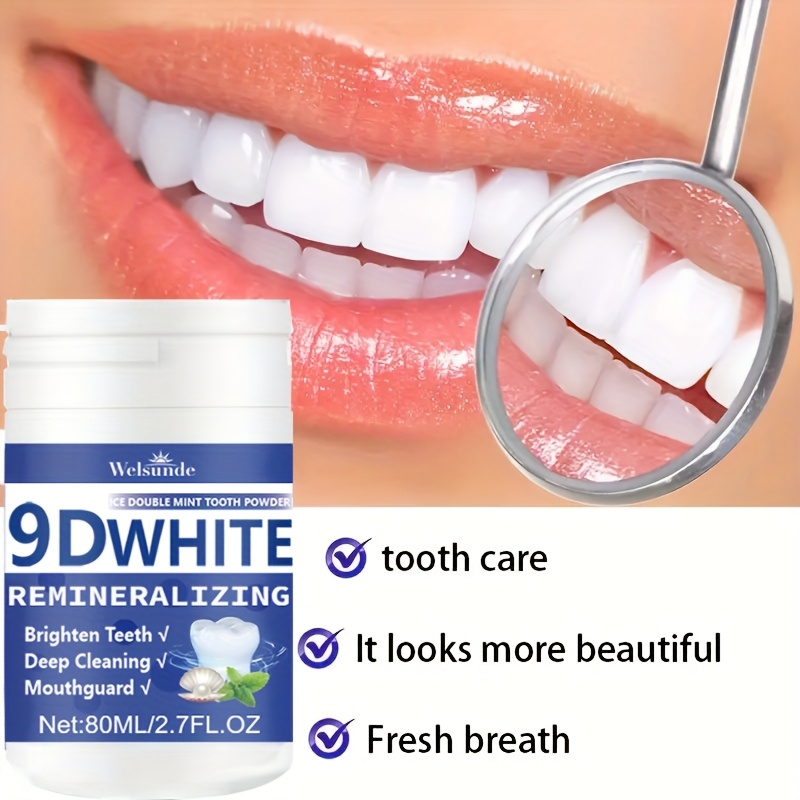 Teeth Whitening Ingredients - Pó de dente hidroxapatite removinalizante branco