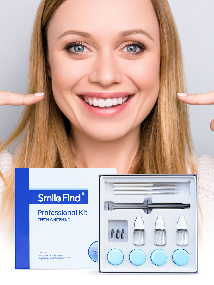 Teeth Whitening Bleaching Kit - Kit de clareamento dental profissional, agente
