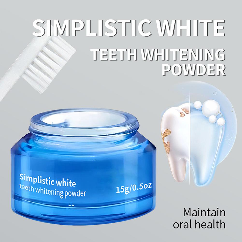 Teeth Whitening Ingredients - Pó Clareador de Dentes Simplificado que