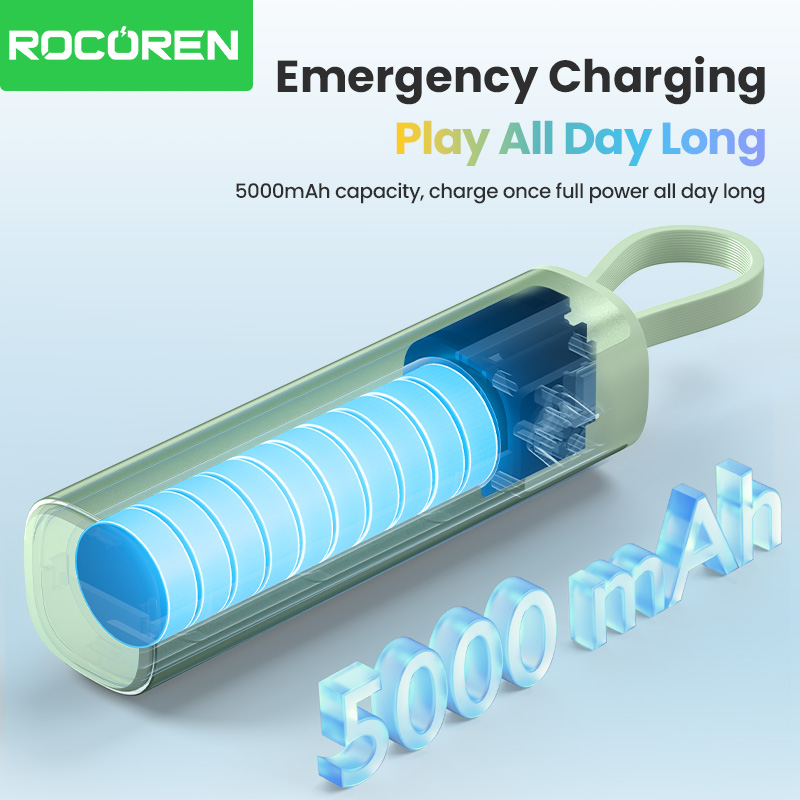 ROCOREN Power Bank Mini Estilo - Led Mouth Tray avaliação e preço