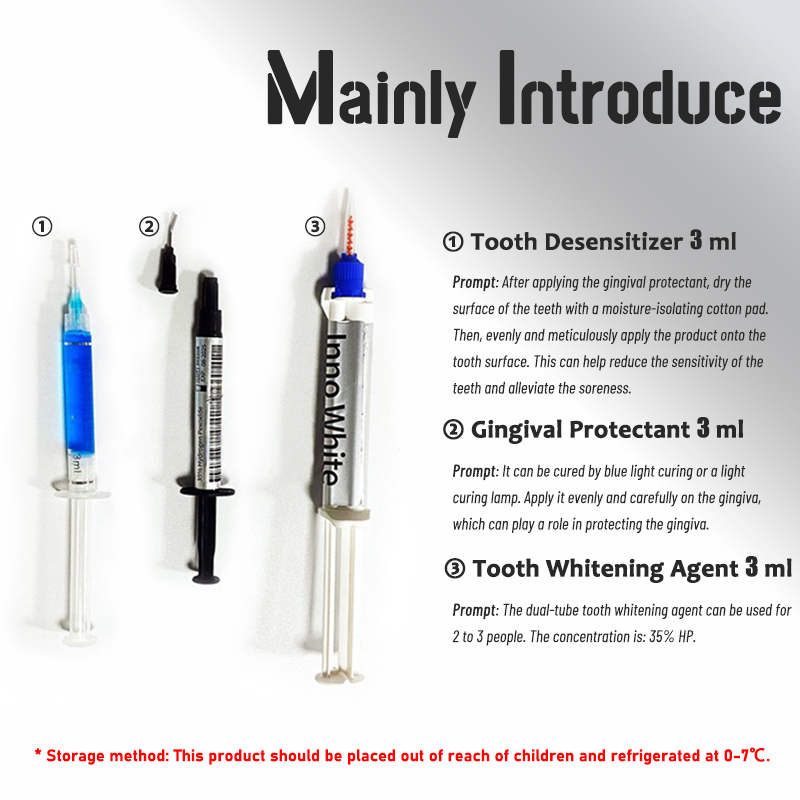Kit profissional de clareament - Teeth Whitening Bleaching Kit avaliação e preço