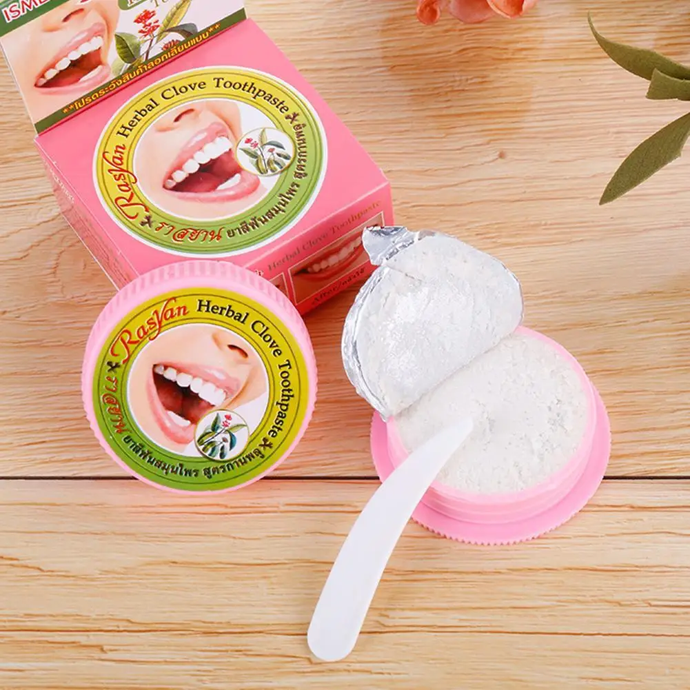 Pó Dental Herbal Rasyan Thai C - Teeth Whitening Ingredients avaliação e preço