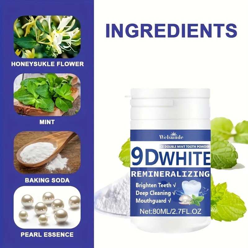 Pó Dental Remineralizante 9D c - Teeth Whitening Ingredients avaliação e preço