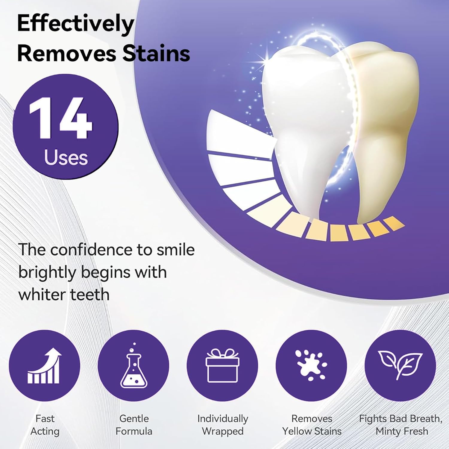 7 peças de tiras branqueadoras - Teeth Whitening Bleaching Kit avaliação e preço