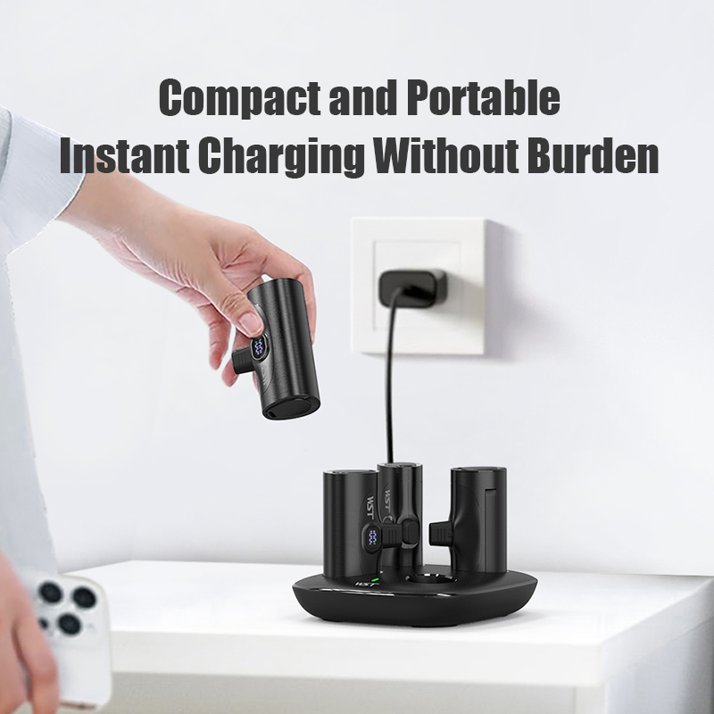 4 pçs portátil mini power bank - Led Mouth Tray avaliação e preço